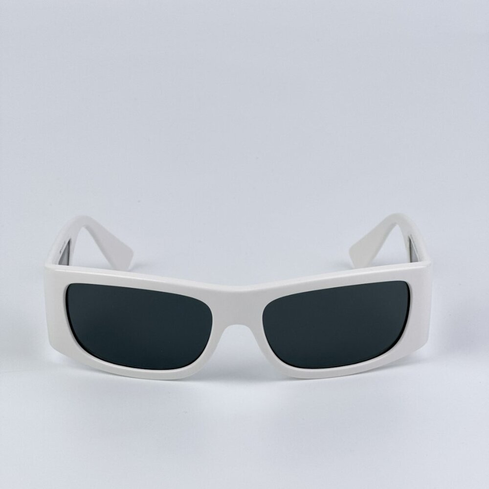 Versace VE4482 314/87 BRAND NEW Sunglasses White Dark Grey Rectangular Unisex